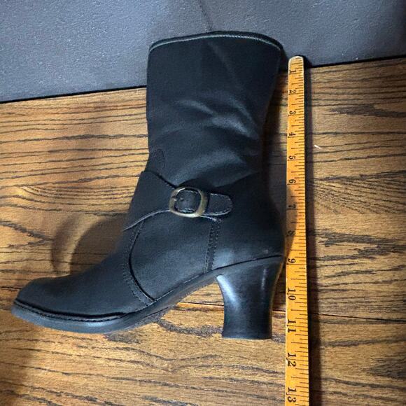 Matisse Women’s 9M Black Leather Mid Calf Buckle Boots Made in Brazil - Picture 7 of 8